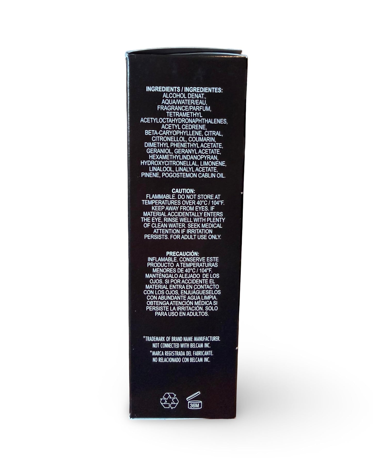 Black Extreme Fragrance Cologne for Men by Belcam Beauty - 3.4 Fl Oz - Notes: Sandalwood, Patchouli, Mango Beauty & Personal Care Belcam Beauty