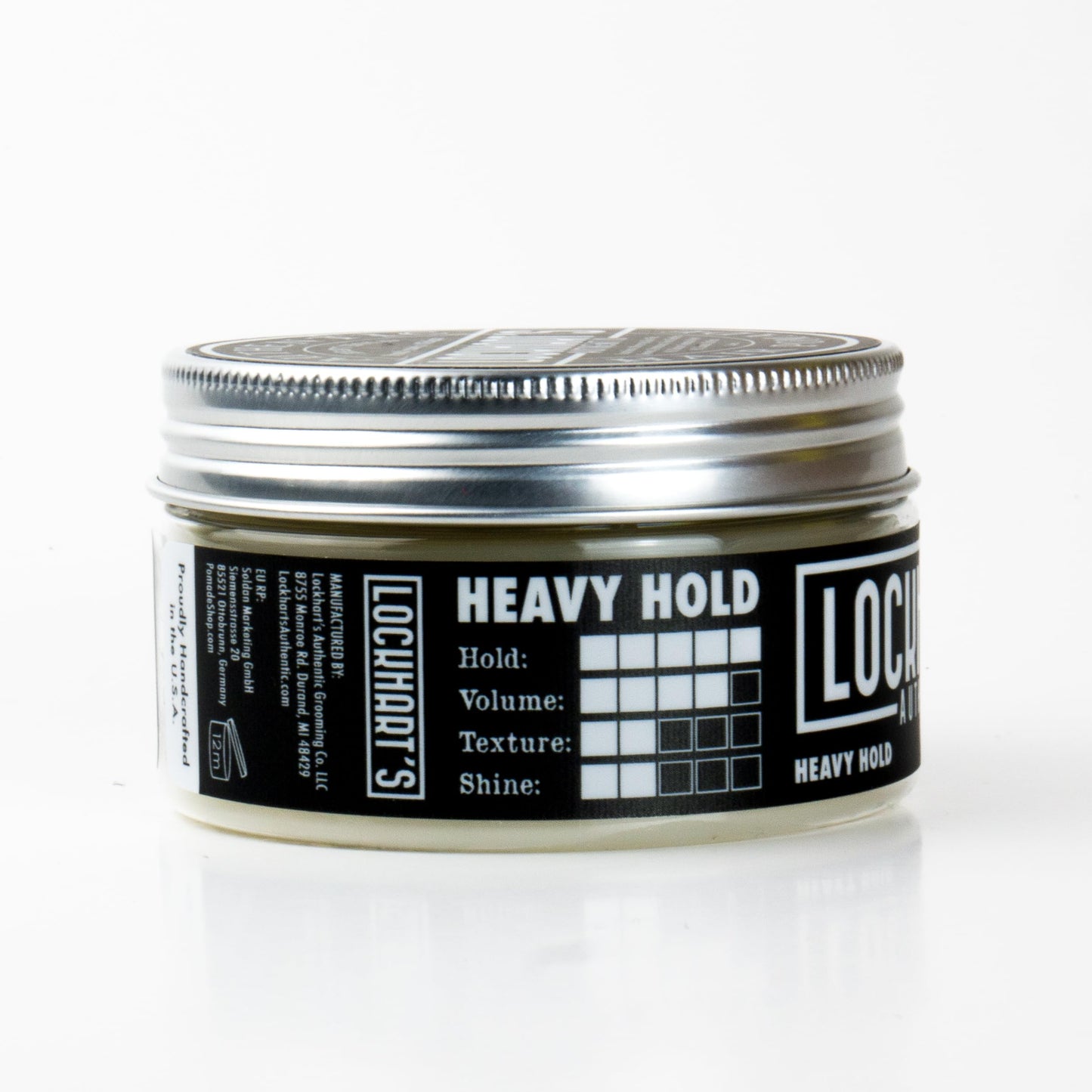 Lockhart’s Heavy Hold - Handcrafted Pomades for Men - World's Strongest Oil Based Pomade - Humidity & Sweat Proof - Low Shine, Heaviest Hold - Coco Beauty & Personal Care Lockhart's Authentic Grooming Co. LLC