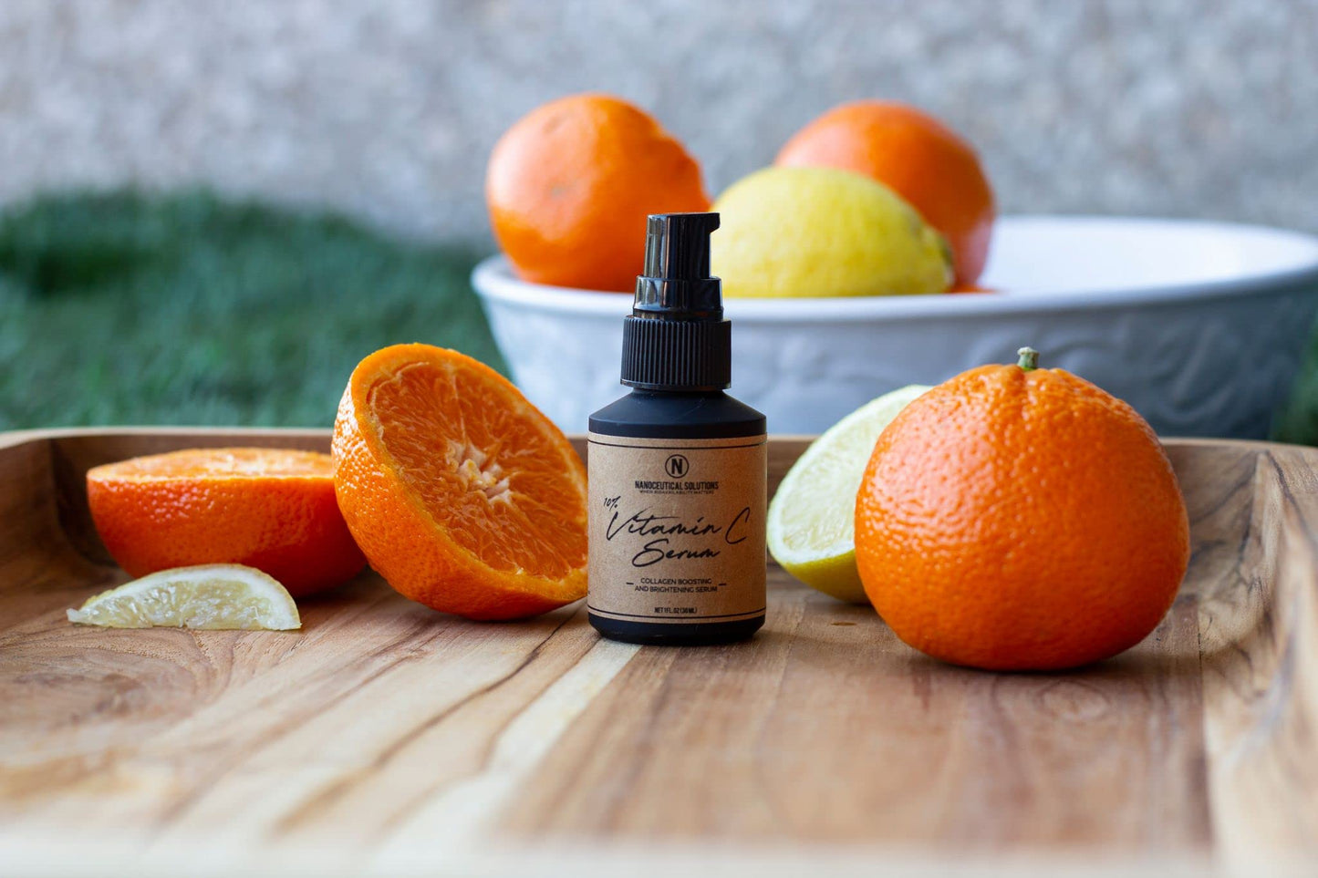 NANO VITAMIN C SERUM Instant absorption, REDUCES fine lines, wrinkles. REVITALIZES dull and damaged skin. 30ml bottle (1 fl oz). Beauty & Personal Care Nanoceutical Solutions
