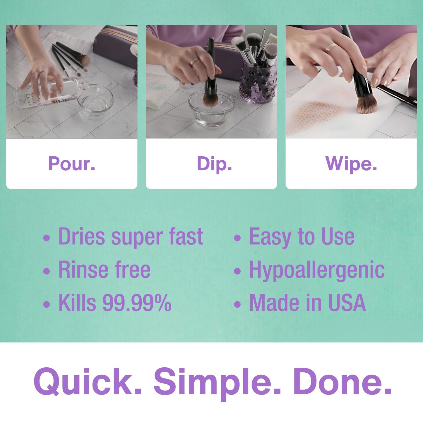 Felix Professional Makeup Brush Cleaner - Deep clean Rinse Free Quick Dry - Ideal for Cleaning and Odorizing Natural and Synthetic Make-up Brushes (16 Beauty & Personal Care Felix Professional