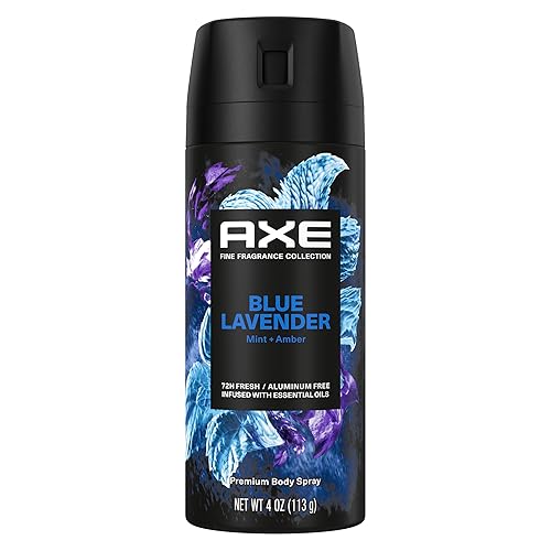 AXE Fine Fragrance Collection Premium Deodorant Body Spray for Men Blue Lavender with 72H Odor Protection and Freshness Infused with Lavender, Mint Beauty & Personal Care AXE