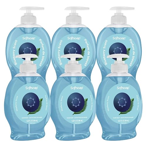 Softsoap Liquid Hand Soap with Pump, Blueberry Scent, 6.25 Fl Oz, 6 Pack (Blueberry - 6 Pack) Beauty & Personal Care Softsoap