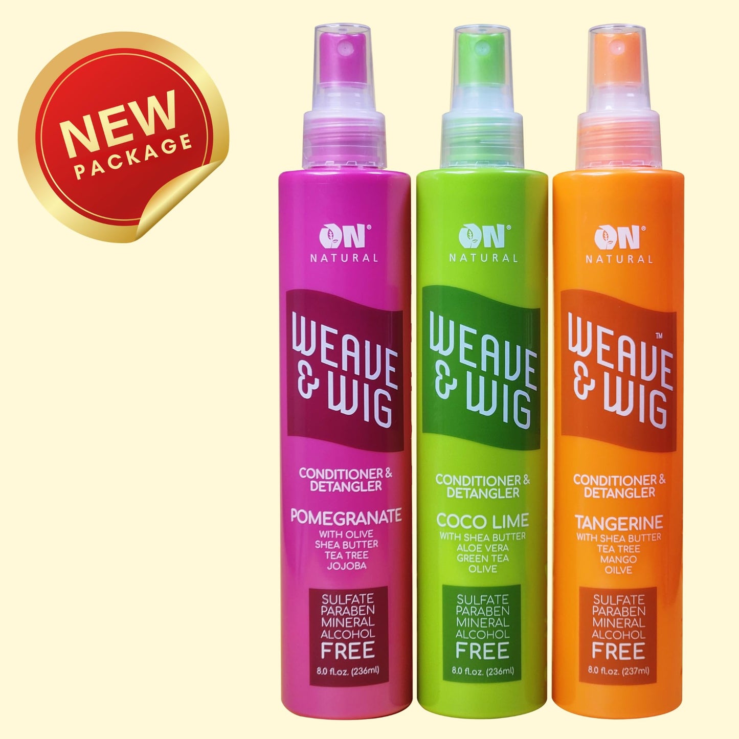 On Natural Premium Oil-Free Weave & Wig Spray Coco Lime 8 fl oz ON Organic Natural Premium Oil-Free Weave & Wig Spray Coco Lime 8 fl oz Beauty & Personal Care On Natural