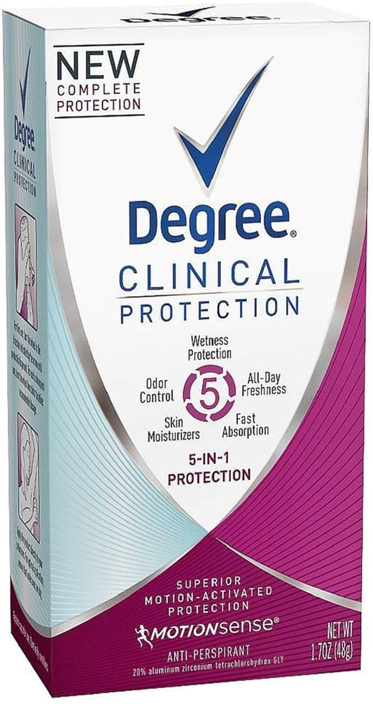 Degree 5-in-1 Clinical Protection 1.70 oz 3-Pack Beauty and Personal Care Degree