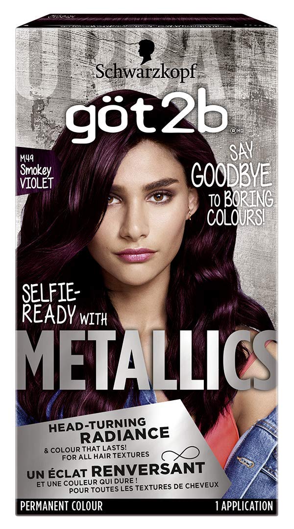 Schwarzkopf Got2b Metallics Permanent Hair Color, M49 Smoky Violet Beauty & Personal Care Got2B