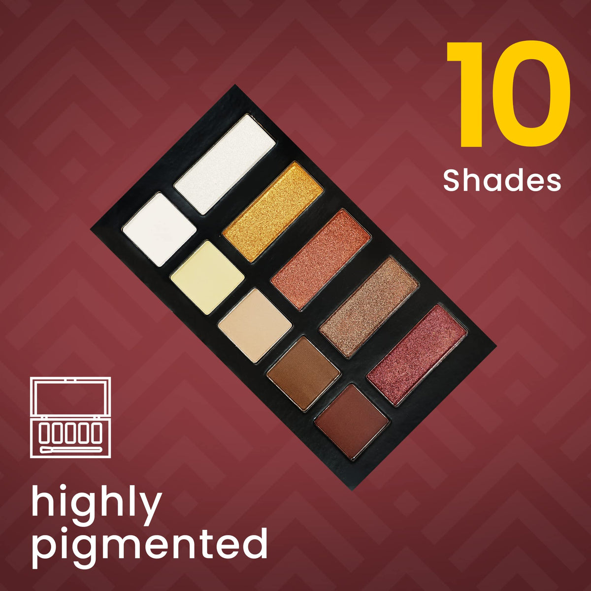 Metal Matte 10 color Eyeshadow Palette Beauty & Personal Care Ccolor