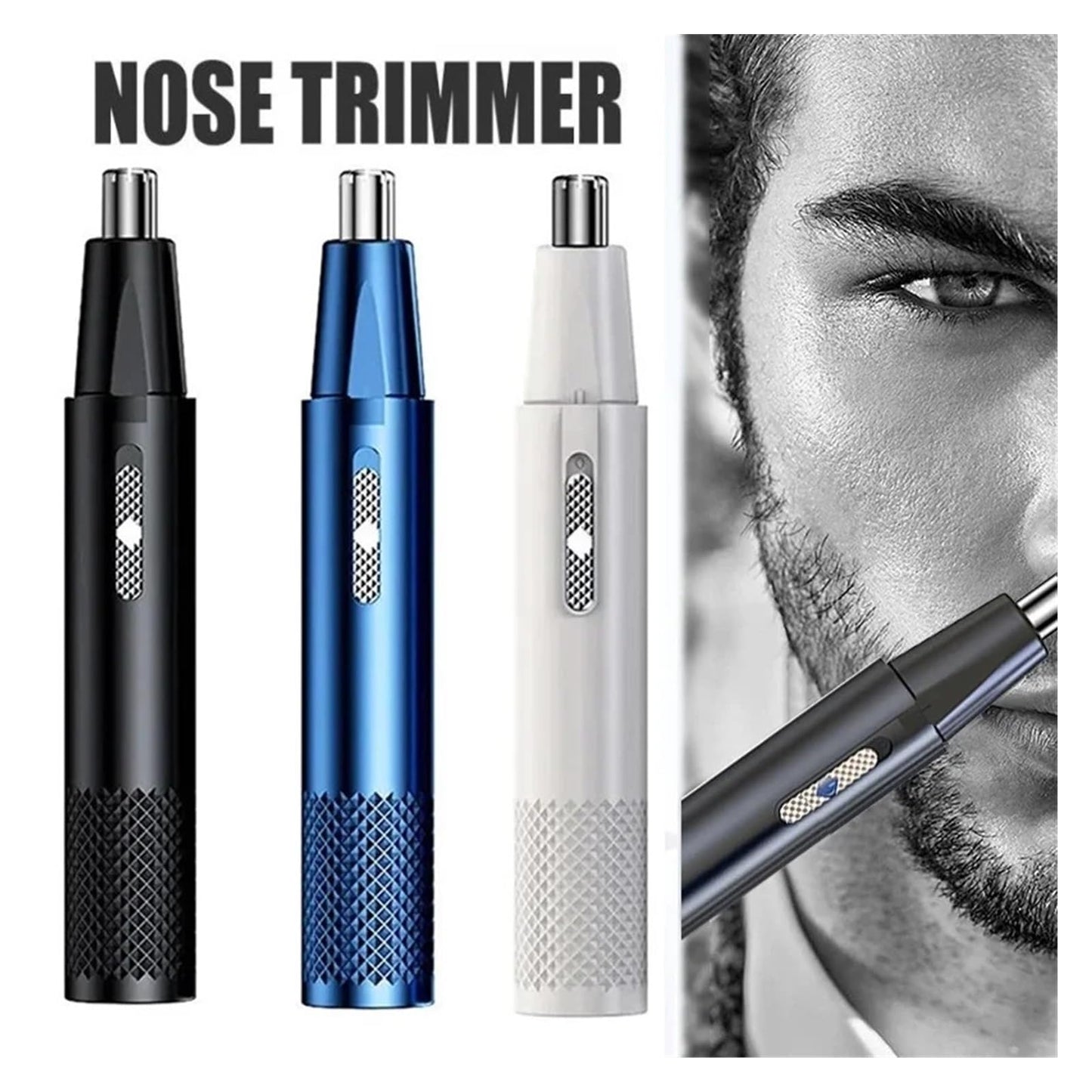 Razors USB Electric Nose Hair Trimmer for Men Nose and Ear Remover Automatic Washable Nose Hair Clipper Rechargeable Shaving(Blue) Beauty and Personal Care EWKYLSEM