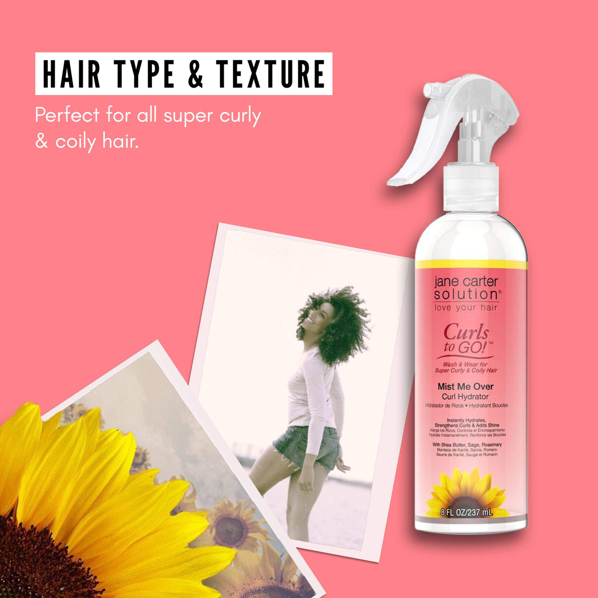 Jane Carter Curls to Go Mist Me Over Curl Hydrator 8oz / 237ml