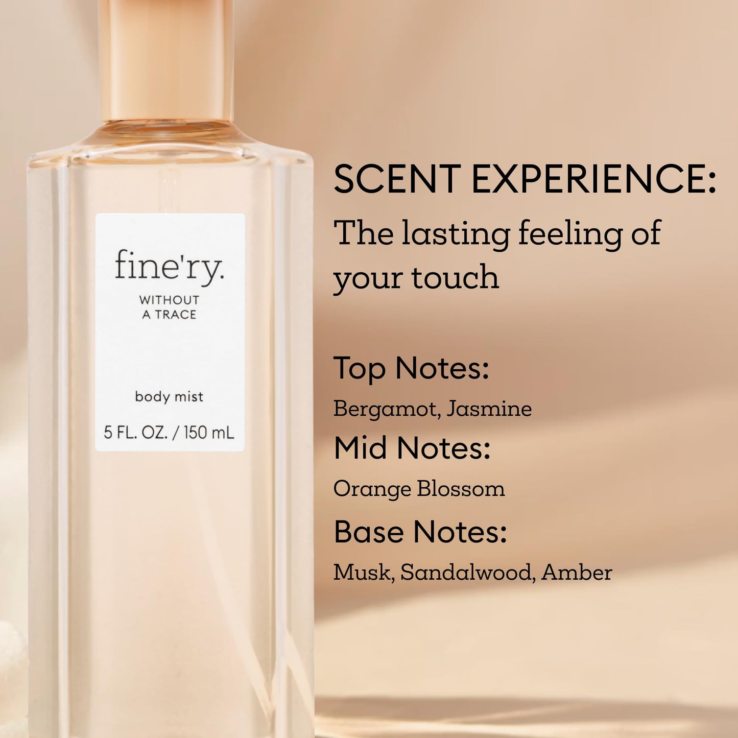 Fine'ry Without a Trace Hair + Body Fragrance Fine Mist Spray | Citrus, Woody Scent with Neroli Blossom, Cedarwood, Musk, Vegan & Cruelty-Free Beauty & Personal Care Fine'ry