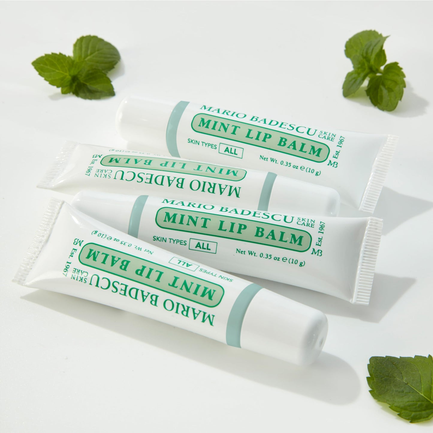 Mario Badescu Moisturizing Mint Lip Balm for Dry Cracked Lips, Infused with Coconut Oil and Shea Butter, Ultra-Nourishing Lip Care Moisturizer Beauty & Personal Care Mario Badescu