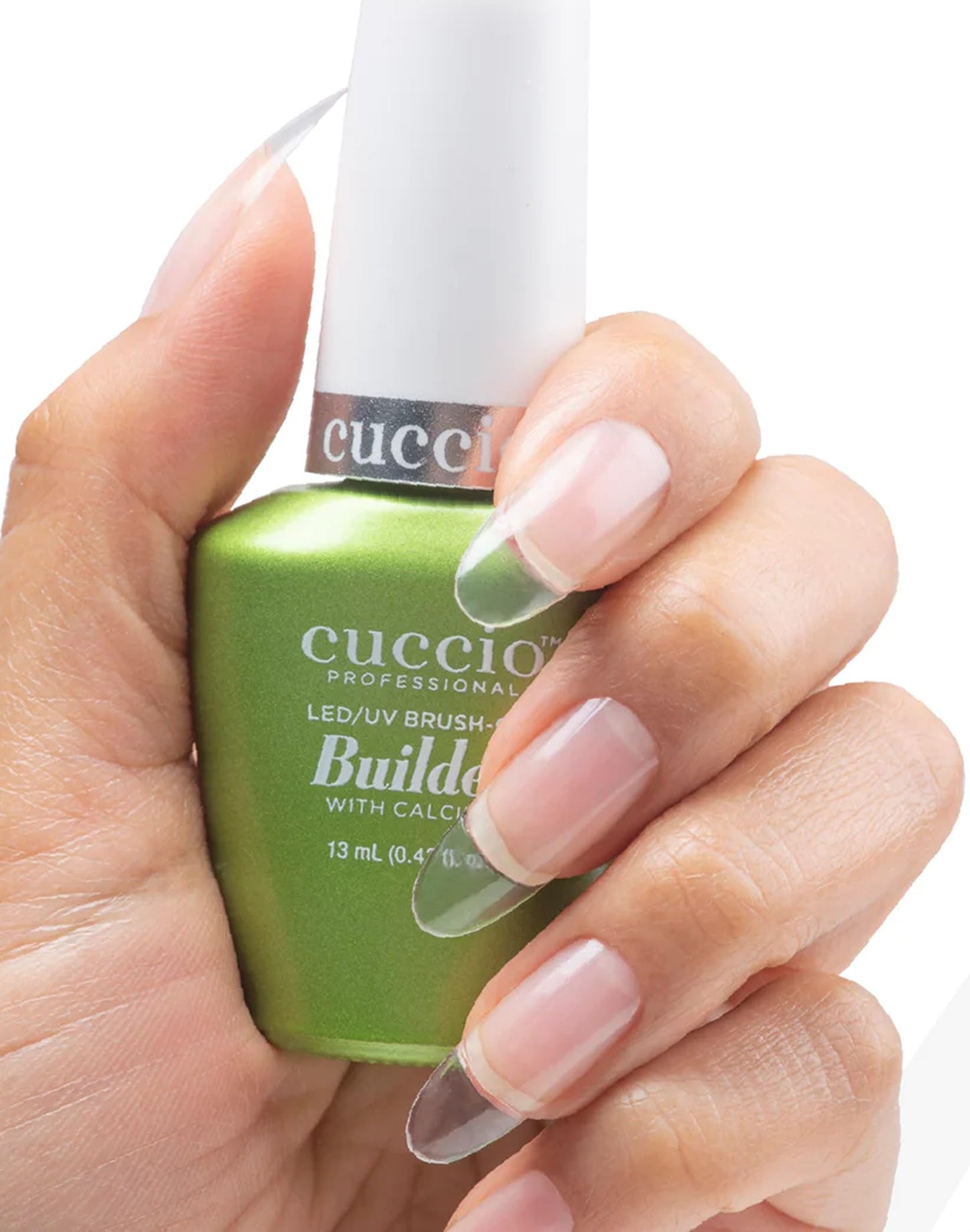 Cuccio Pro Brush-On Builder Gel w/ Calcium – Clear Soak-Off UV/LED Gel, Lightweight Self-Leveling, Chip-Resistant Hard Gel Strength, 0.43 oz Beauty & Personal Care Cuccio