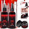 Halloween Fake Blood Makeup Kit 3PCS, Blood Spray 2.1oz, Dripping Blood 2.1oz, Coagulated Gel 1.41oz, Washable SFX Makeup Set for Vampire Zombie Beauty & Personal Care LIMUIKA