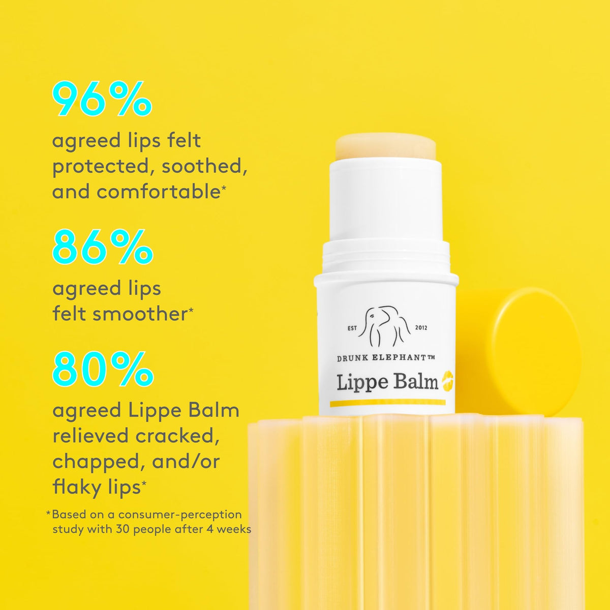 Drunk Elephant Lippe Balm - 3.7 g/.13 oz - Nourishing Lip Balm - Clean Clinical Skincare - Cruelty-Free - Dermatologist-Tested - Free of Essential Beauty & Personal Care Drunk Elephant