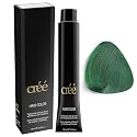 Cree Professional Green - Permanent Hair Color - Long Lasting, Rich Vibrant - Gray Coverage 100ml - 3.4 fl.oz. Beauty & Personal Care Créé