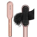Terviiix Hair Straightener Brush Rose Gold - Ionic Anti-Frizz Hair Straightening Comb with MCH Heater, 13 Heat Settings, Fast Heating 20S, Dual Beauty & Personal Care Terviiix