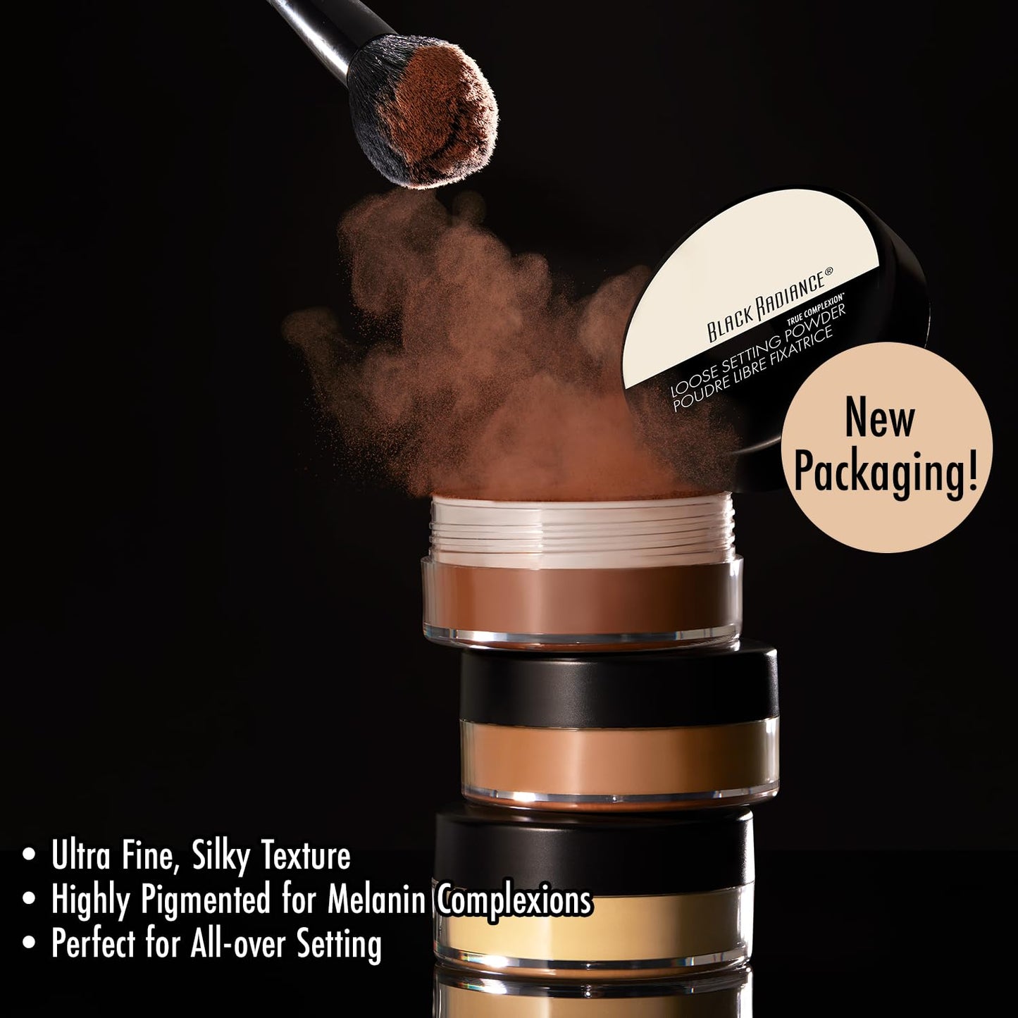 Black Radiance True Complexion Loose Setting Powder, Cocoa Kisses, 0.64 Ounce (Packaging May Vary) Beauty & Personal Care Black Radiance
