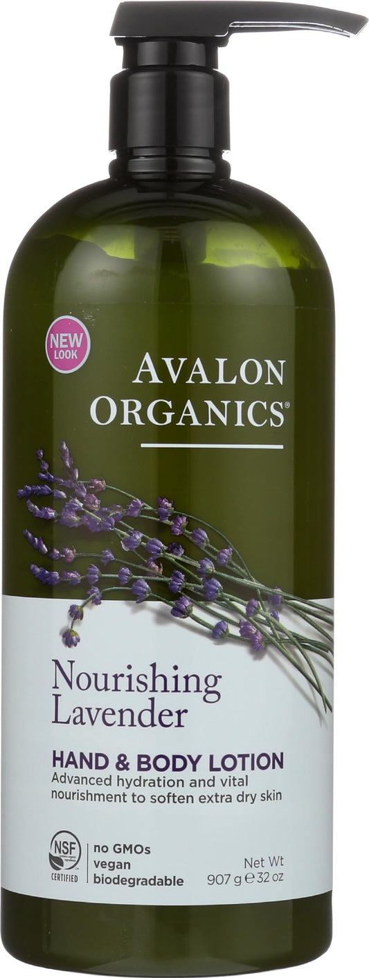 Avalon Organics Hand & Body Lotion, Nourishing Lavender, 32 Oz Beauty & Personal Care Avalon Organics