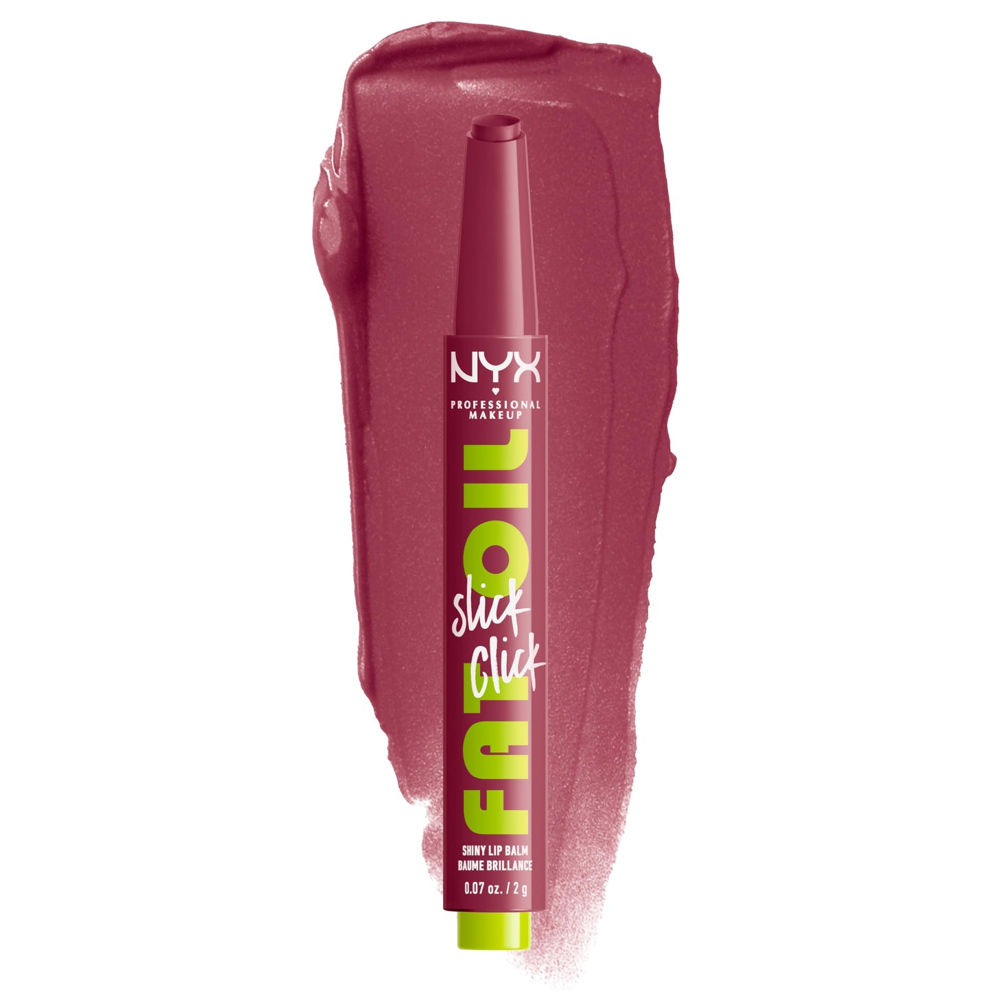 NYX PROFESSIONAL MAKEUP Fat Oil Slick Click, Lightweight, Buildable, Pigmented Vegan Lip Balm - Thats Major Beauty & Personal Care NYX PROFESSIONAL MAKEUP