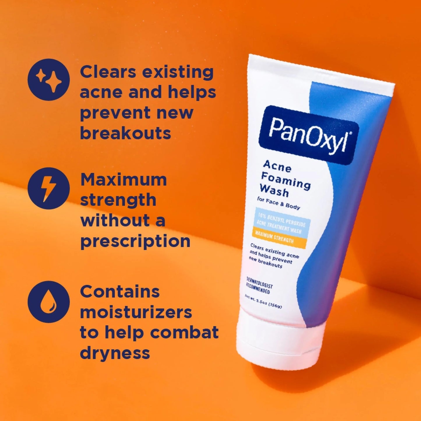 PanOxyl Foaming Acne Wash Maximum Strength 5.5 oz (Pack of 5) Beauty & Personal Care PanOxyl