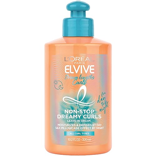 L'Oreal Paris Elvive Dream Lengths Curls Non-Stop Dreamy Curls leave-in conditioner, Paraben-Free with Hyaluronic Acid and Castor Oil. Best for wavy Beauty & Personal Care L'Oreal Paris
