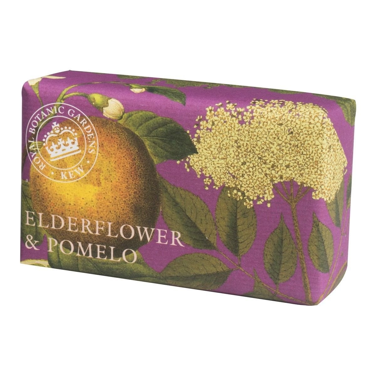 The English Soap Company Royal Botanical Gardens Kew Wrapped Soap Bar, Elderflower and Pomelo Scent 240g Beauty & Personal Care The English Soap Company