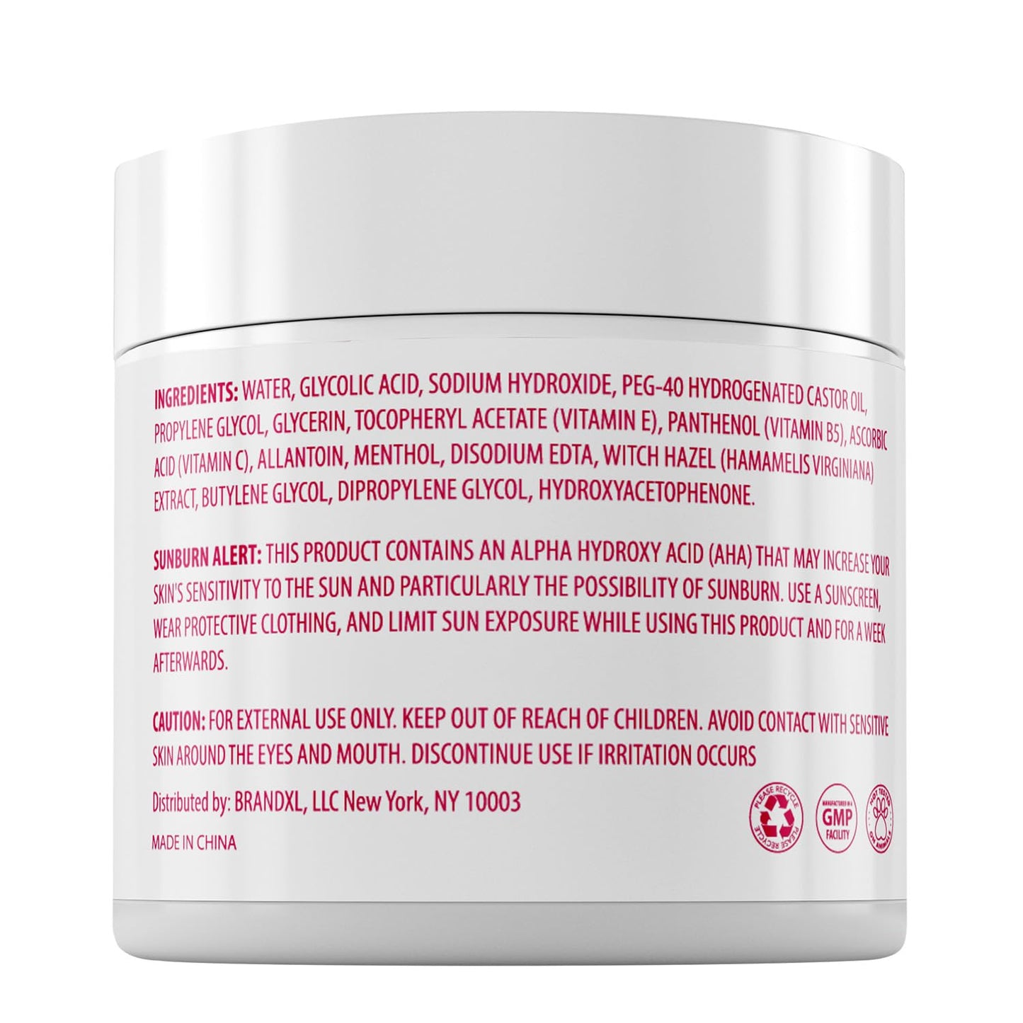 20% Glycolic Acid Exfoliating Pads 50 Ct – At-Home Chemical Peel with Vitamin C | Face Pads for Acne, Wrinkles, Dark Spots & Smooth Skin Beauty & Personal Care Nuva Botanicals