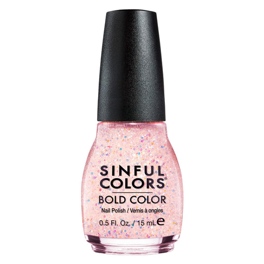 SinfulColors Bari Revlon 6407-99 .5 Oz Pink Glitter Professional Nail Polish Beauty & Personal Care SinfulColors