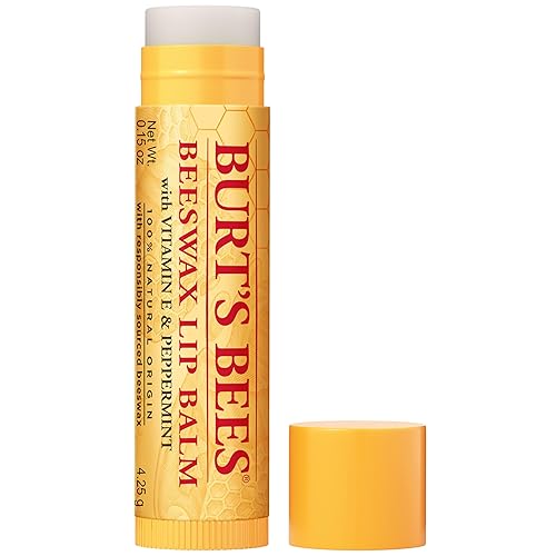 Burt's Bees Beeswax Lip Balm, Lip Moisturizer With Responsibly Sourced Beeswax, Tint-Free, Natural Conditioning Lip Treatment, 1 Tube, 0.15 oz. Beauty & Personal Care Burt's Bees