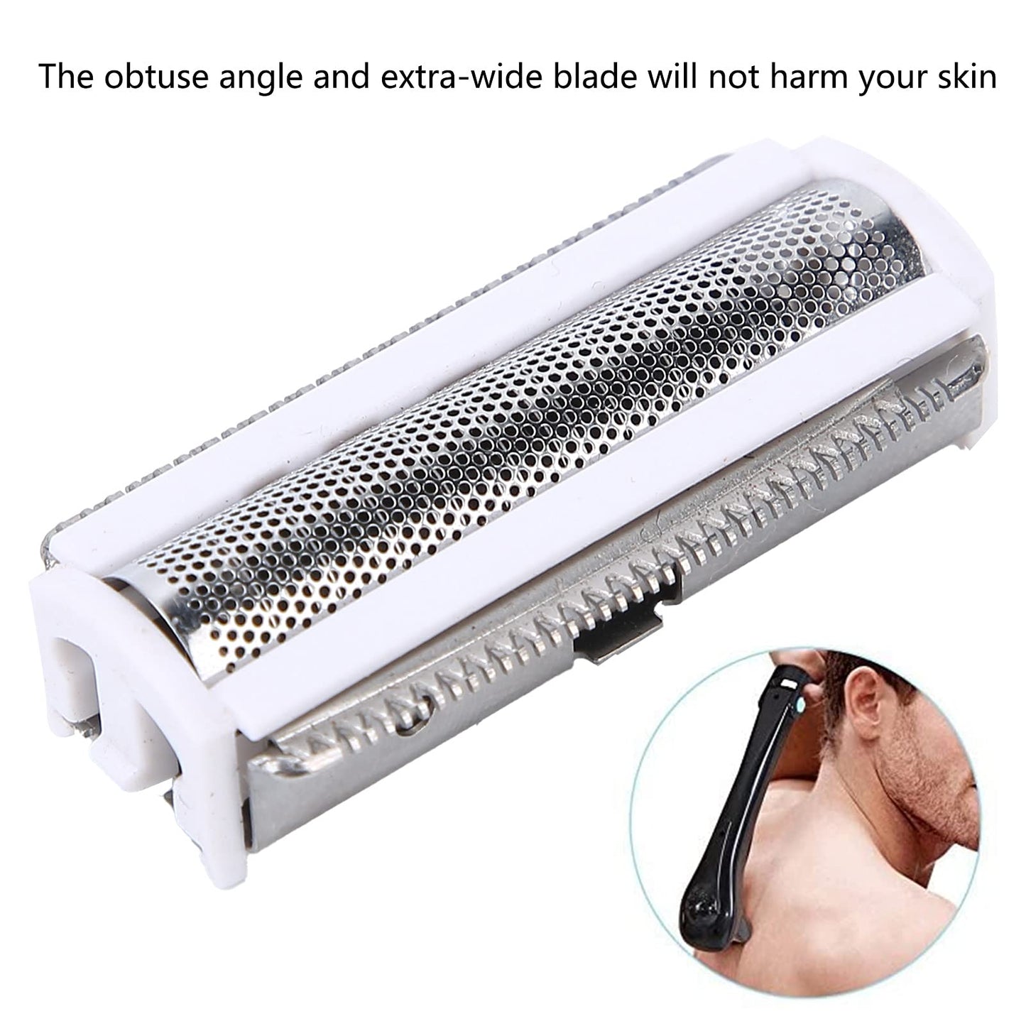 Portable Replacement Foil Head Electric Back Hair Shaver for Men Body Grooming Trimmer with Precision Cutting Beauty and Personal Care ZJchao