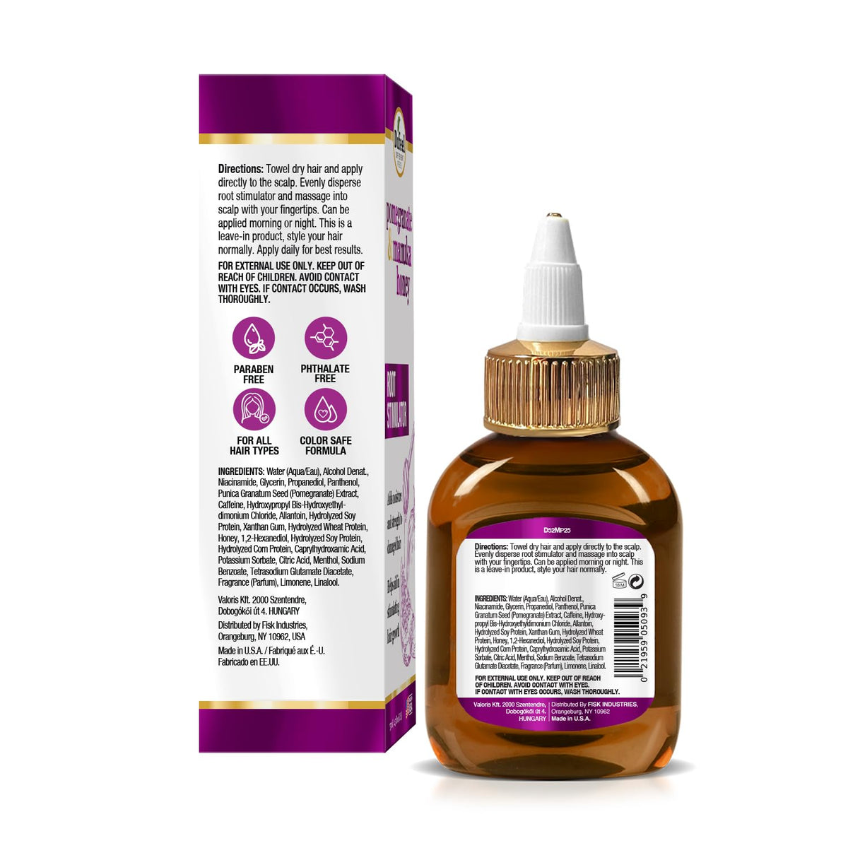 Difeel Pomegranate & Manuka Honey Root Stimulator 2.5 oz. - Deep Scalp & Hair Oil Treatment