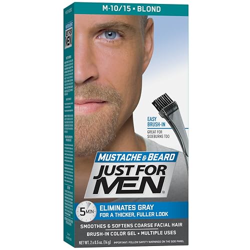 Just For Men Mustache And Beard Brush-In Color Gel, Blond Beauty & Personal Care Just for Men