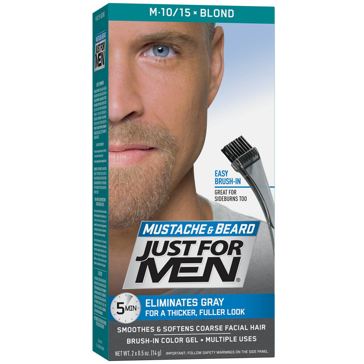 Just For Men Mustache And Beard Brush-In Color Gel, Blond Beauty & Personal Care Just for Men