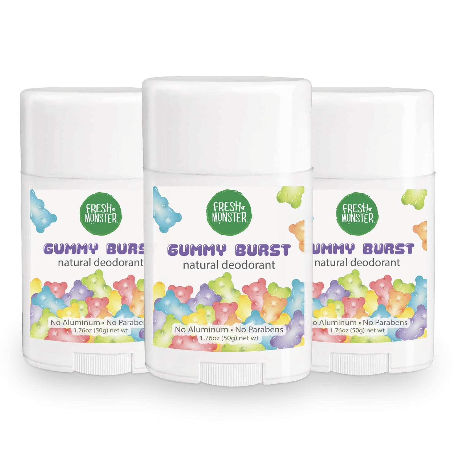 Fresh Monster Natural Deodorant for Kids & Teens I Mom's Choice Gold Award Winner | Aluminum-Free, Paraben-Free, Hypoallergenic I 24-Hour Protection I Beauty & Personal Care Fresh Monster
