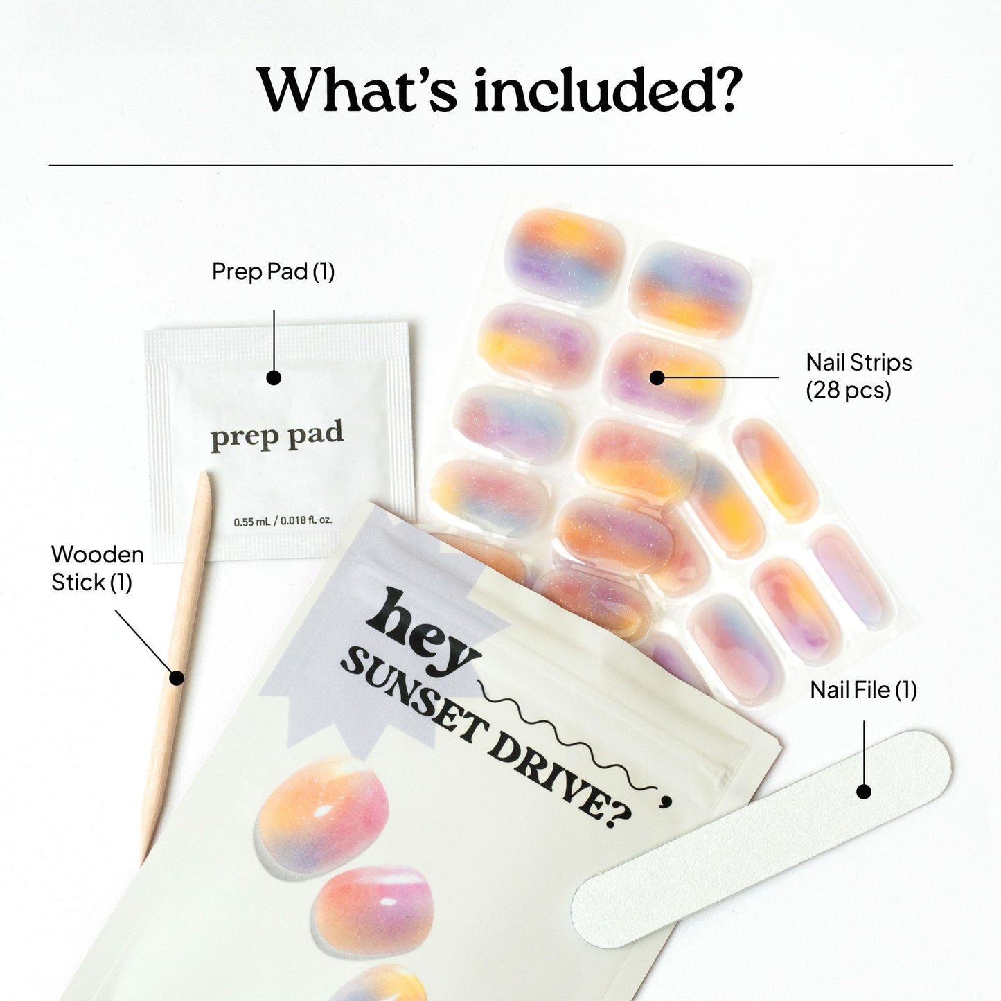 Heyhae Semi Cured Gel Nail Strips | No LED Lamp Needed | Marble, Pink, Spring | Easy Apply & Remove, Salon Quality | Includes 28 Strips, 1 Prep Pads Beauty and Personal Care heyhae