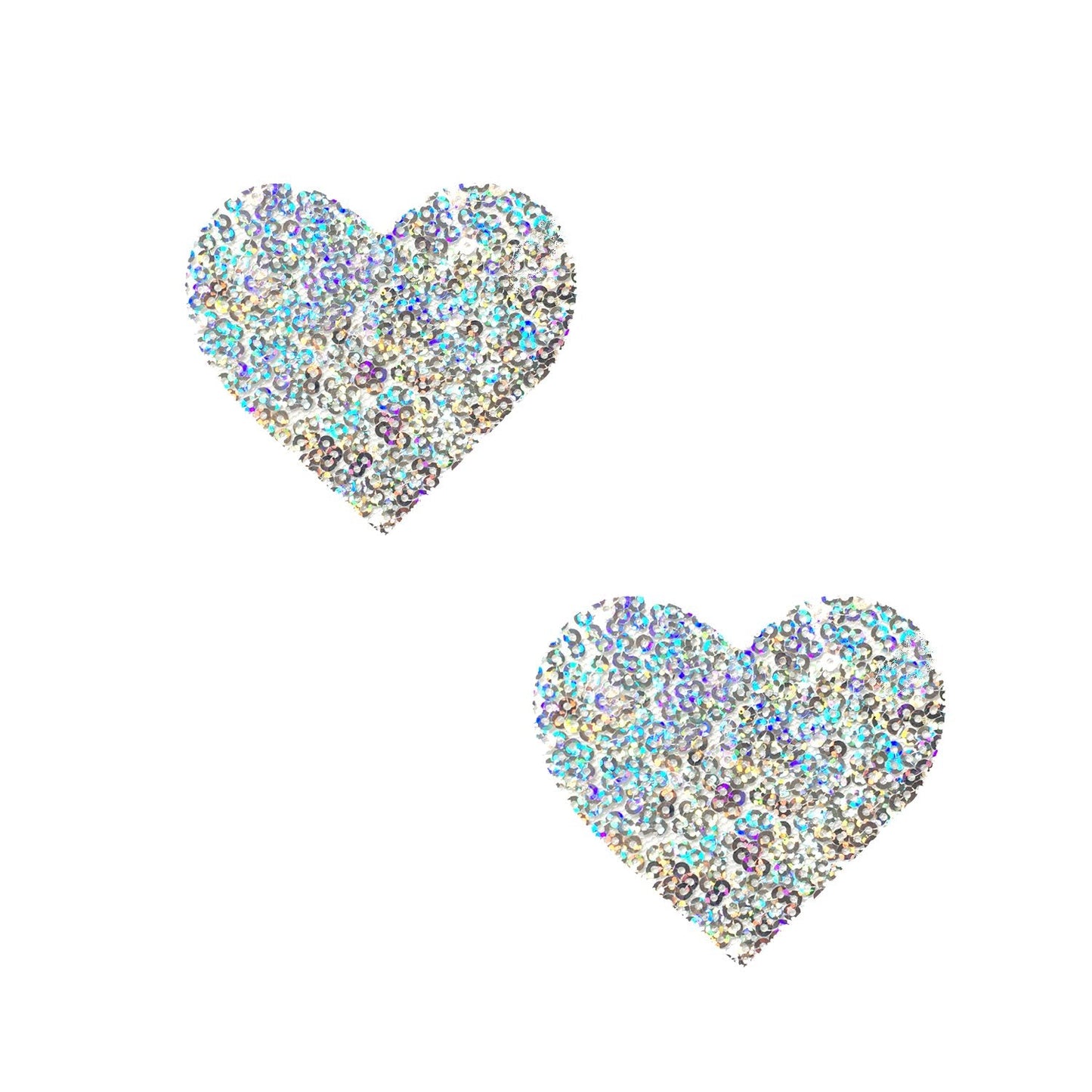 Neva Nude Unicorn Tears Sequin White Sparkle I Heart U Bodistix - Glitter Body Stickers for Festivals, Raves, & Parties | Medical Grade Adhesive Beauty & Personal Care Neva Nude