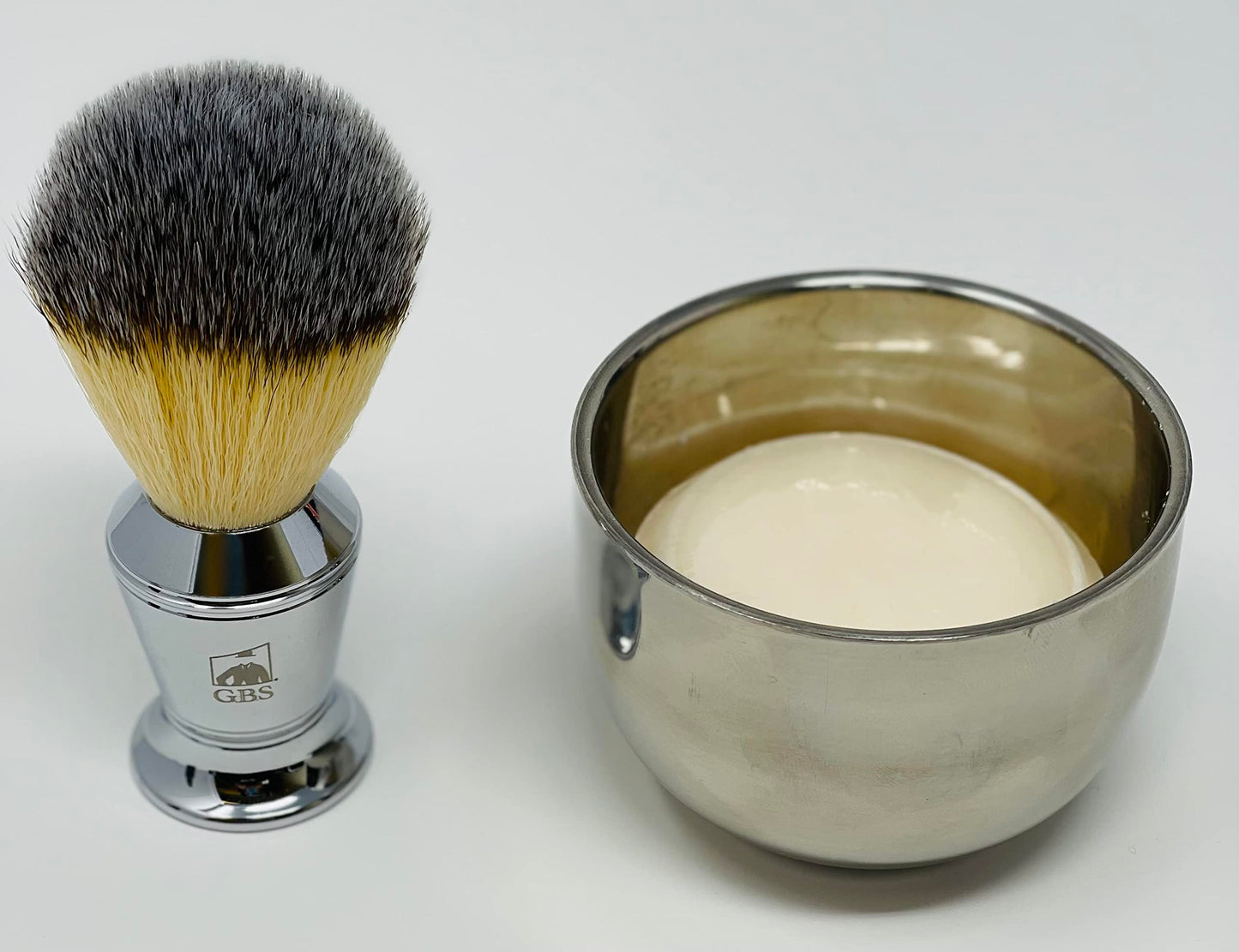 G.B.S Slant Safety Razor Shaving Set - Chrome -39 Stubble Remover, Shaving Brush & Slanted Razor, Stand, Bowl Soap + 10 Sharp Blades Effortless Glide Beauty and Personal Care G.B.S