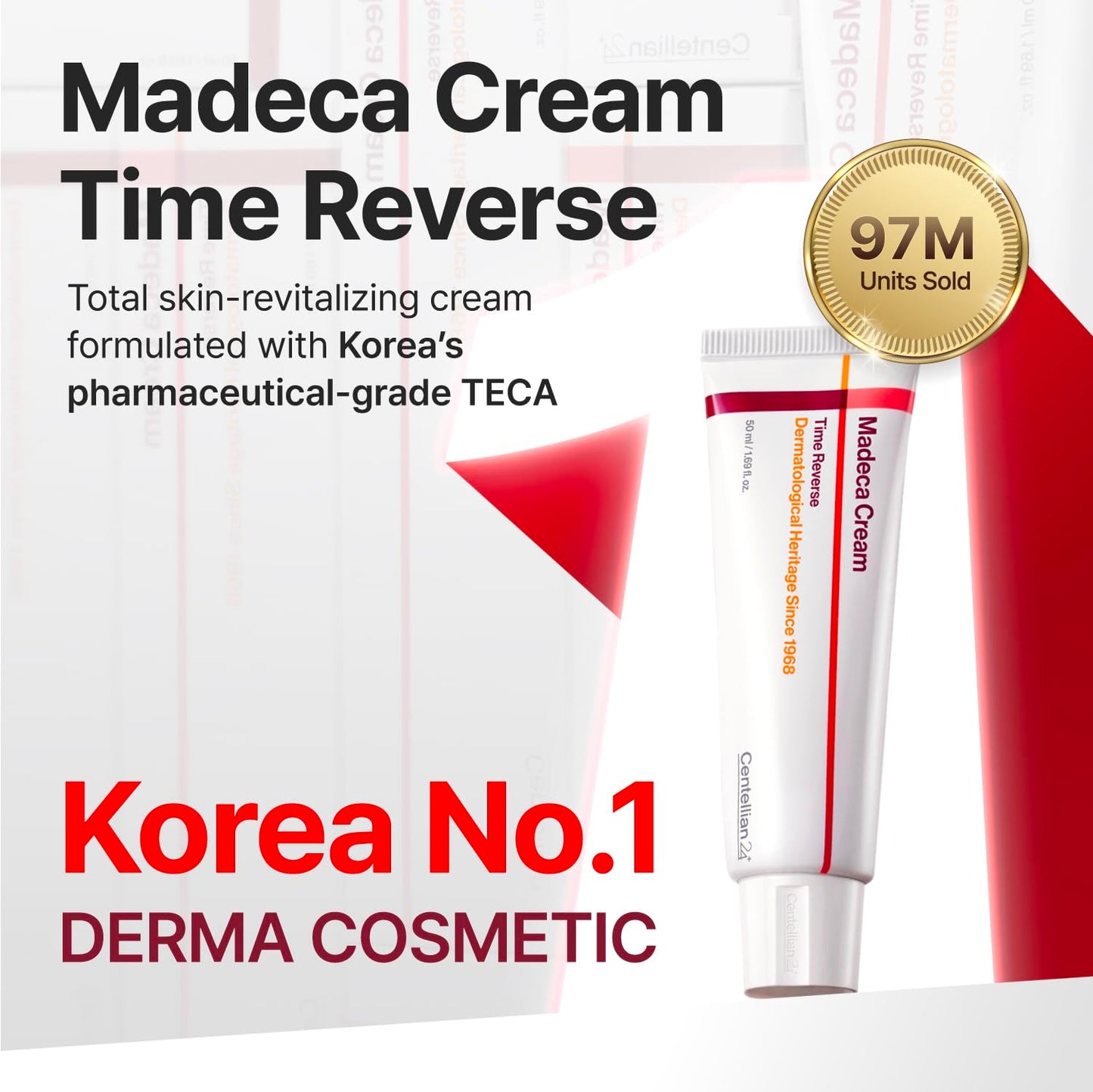 CENTELLIAN 24 Madeca Cream Time Reverse - Firming Face Moisturizer with TECA Centella Asiatica, Skin Elasticity & Barrier Support, Deep Hydration Beauty and Personal Care CENTELLIAN 24
