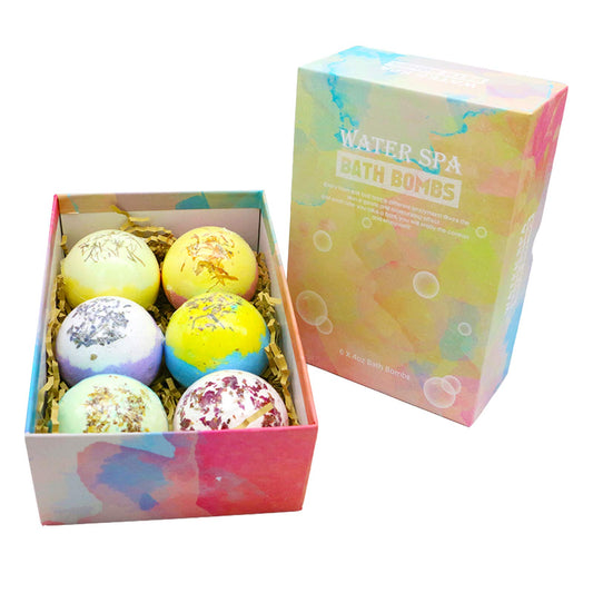 Bath Bombs, Bath Bomb Gift Set 6 x 4 OZ, Spa Bath for Christmas Valentines Birthday Gifts for Women, Kids, Wife, Moms (Tpye 02) Beauty and Personal Care JIAN YA NA