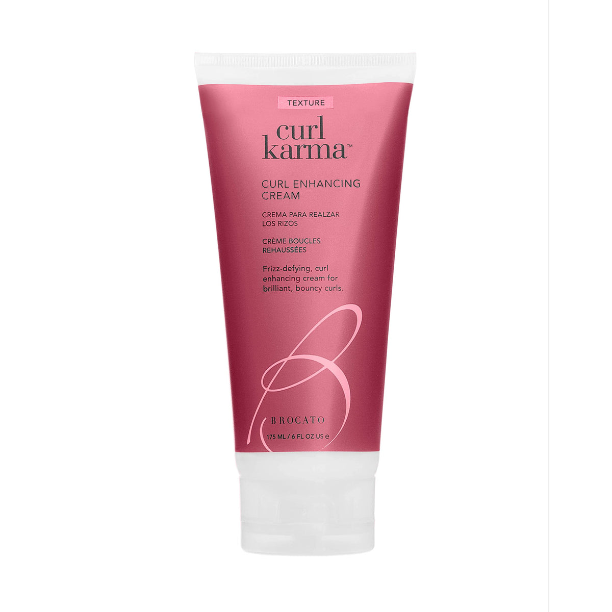 Brocato Curl Karma, Curl Enhancing Cream, 6 Fl Oz | Defining & Moisturizing Crème | Fights Frizz, Adds Bounce & Shape | All Day Control Beauty & Personal Care Brocato