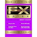Liquid Latex - Face and Body Paint, Ammonia Free, Easy On and Off, Cosplay Makeup, Create Professional Monster, Zombie Arts 16 Oz (Fluorescent Violet) Beauty & Personal Care Liquid Latex Fashions