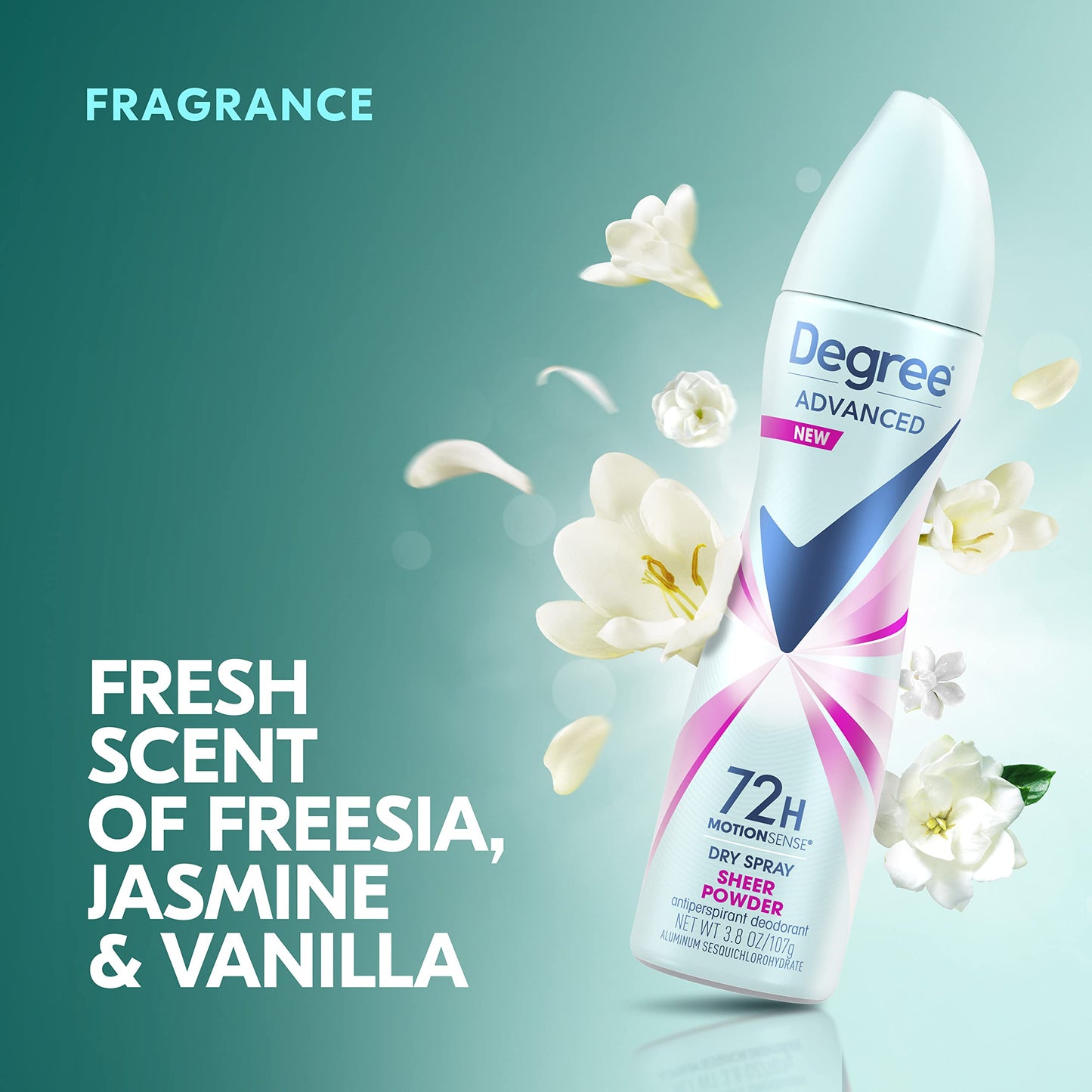 Degree Advanced Antiperspirant Deodorant Dry Spray 72-Hour Sweat and Odor Protection Sheer Powder Deodorant Spray For Women With MotionSense Beauty and Personal Care Degree