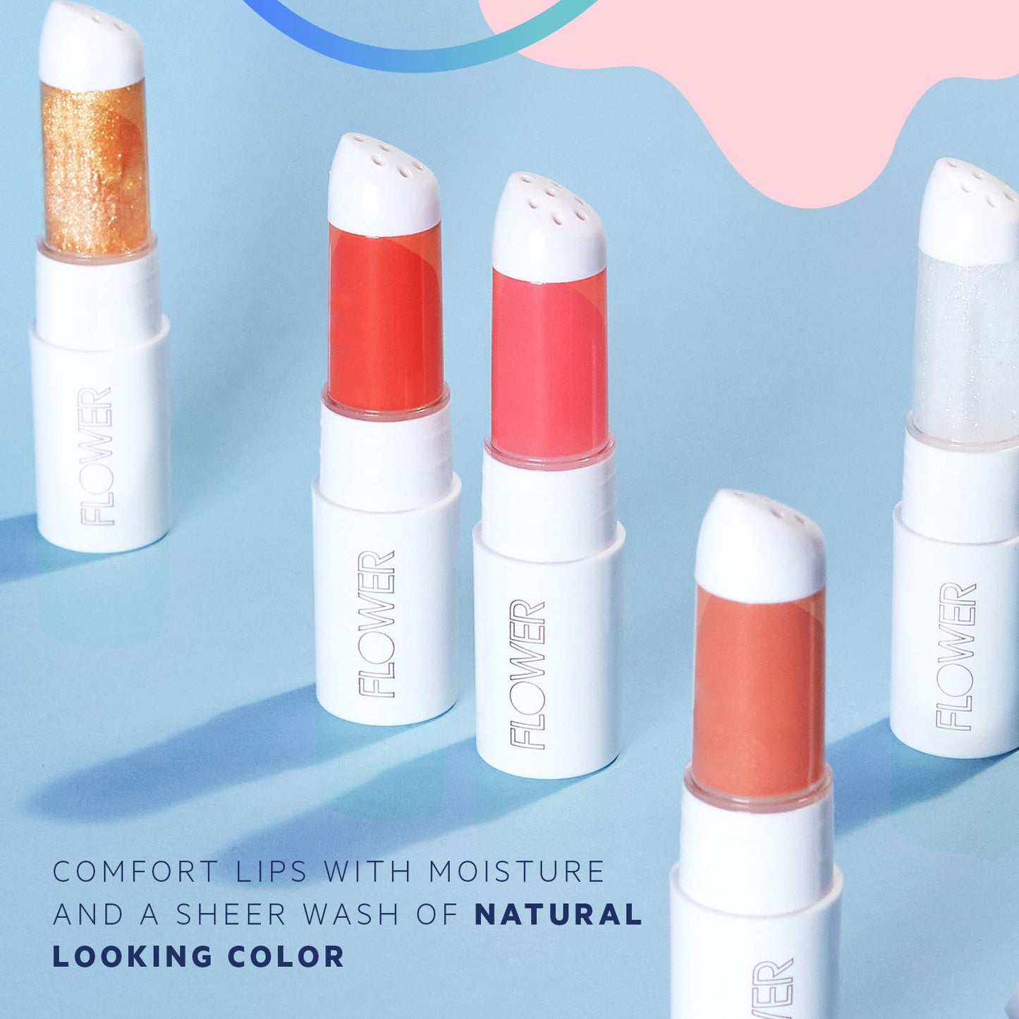 FLOWER BEAUTY By Drew Barrymore Petal Pout Lip Mask - Hydrating + Moisturizes Lips - Mango + Cocoa Butter - Lip Tint - Natural Color + Semi-Glossy Beauty & Personal Care FLOWER BEAUTY