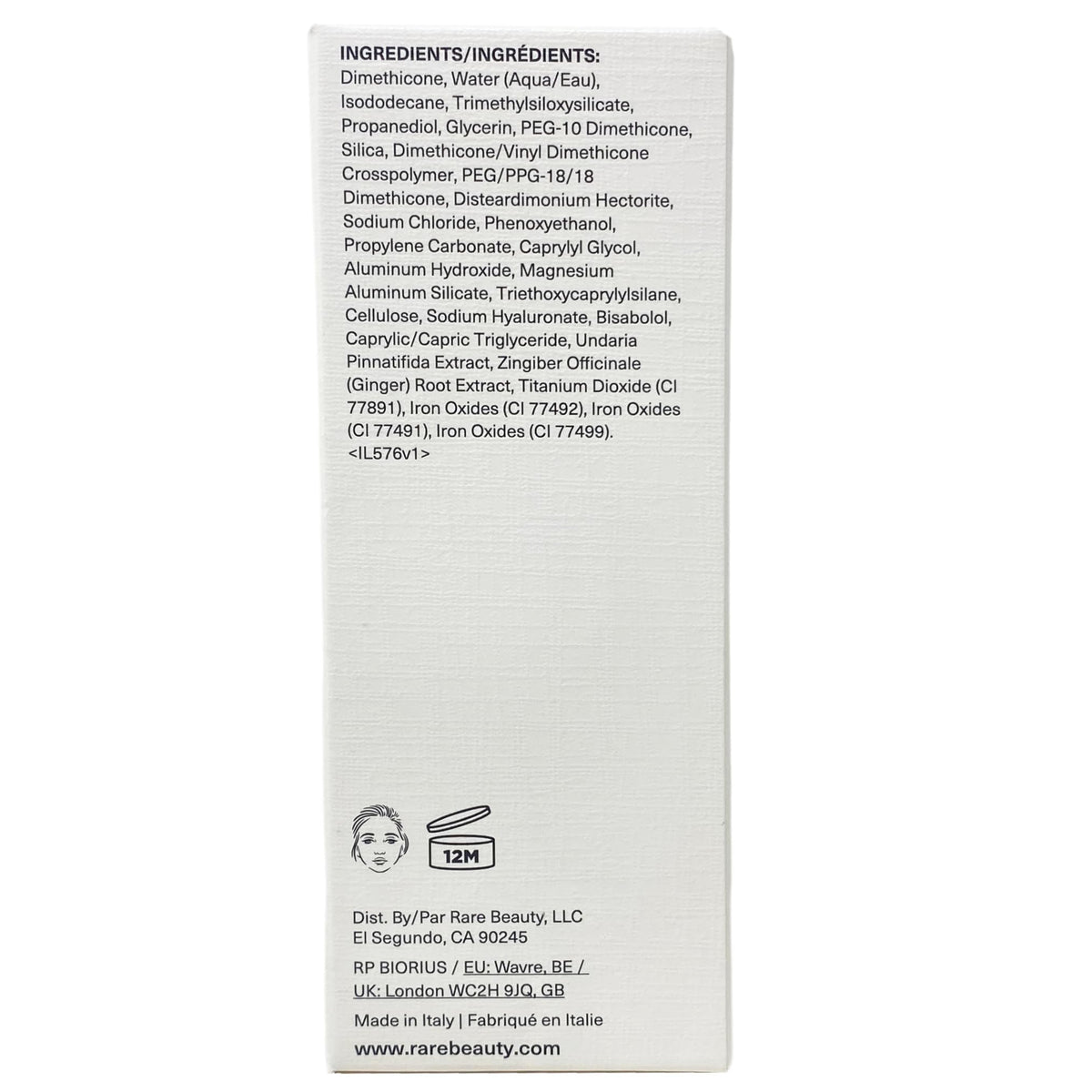 Rare Beauty True to Myself Natural Matte Longwear Foundation - 15 Light Medium Neutral (1 fl oz / 30 mL)