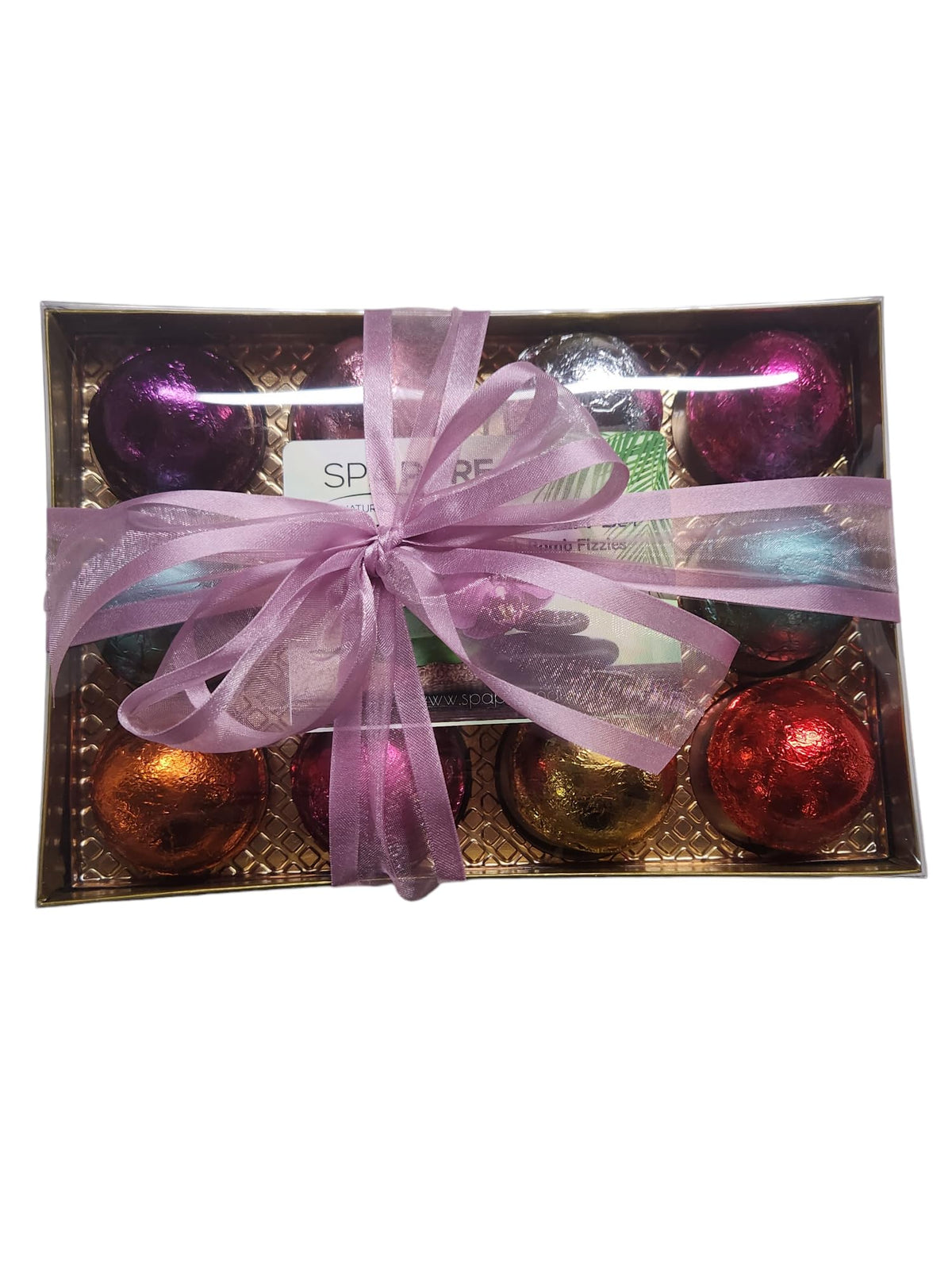 Bath Fizzie Gift Set for Women with 12 foil wrapped 2.5 oz bath bombs, great for dry skin, gift for Mom, teacher, friend (GiftHer) Beauty & Personal Care Spa Pure