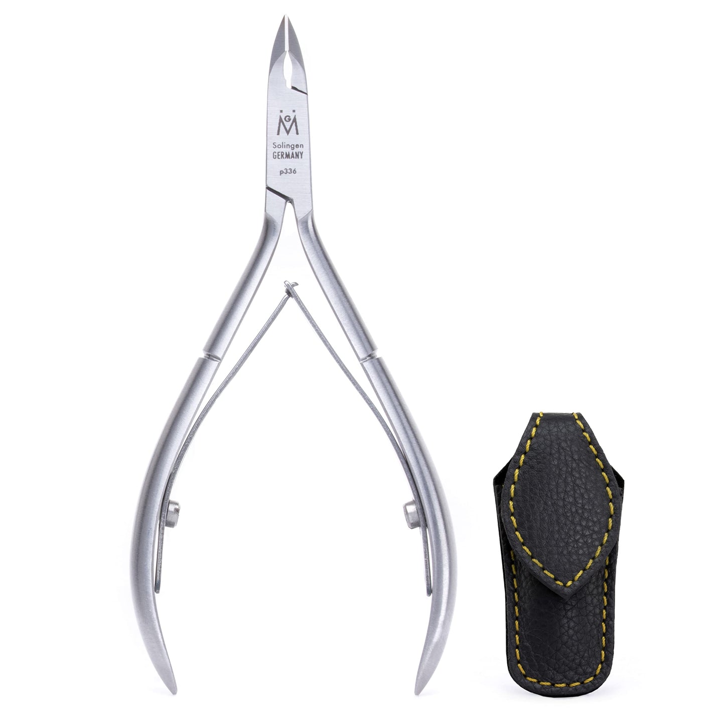 GERMANIKURE Luxury Cuticle Nipper in Leather Case, Double Sharpened, Ethically Made in Solingen Germany Beauty & Personal Care GERmanikure
