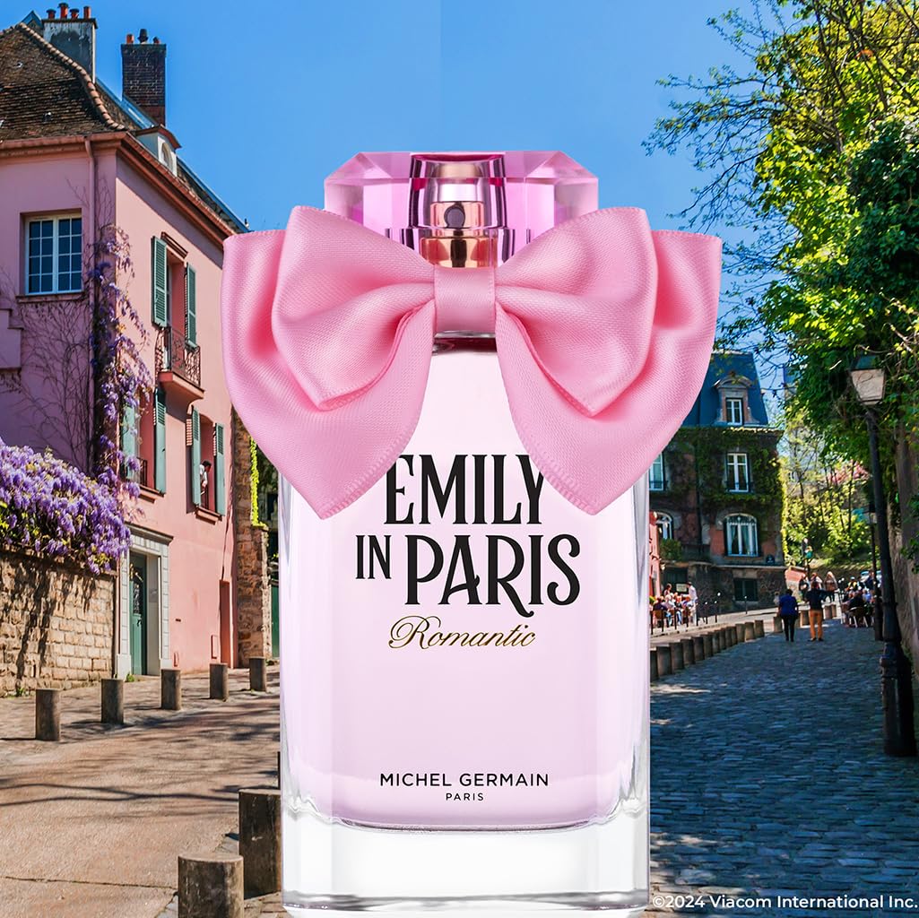 Michel Germain Emily in Paris Romantic Eau de Parfum Fragrance Spray, Citrus Woody Scent, Top Notes of Crisp Green Apple, Pink Grapefruit, Playful Beauty & Personal Care Michel Germain