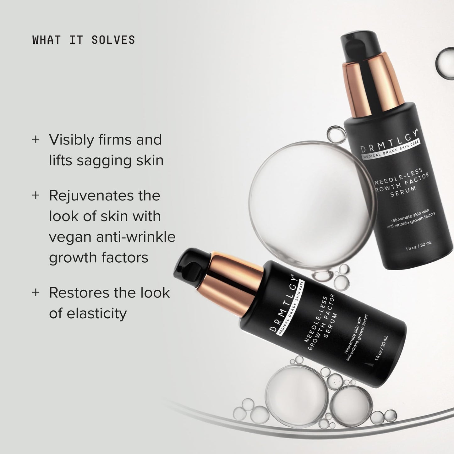DRMTLGY Needle-less Growth Factor Serum for Face - Multi-Peptide & Hyaluronic Acid Facial Serum, Firming & Lifting, Skin Barrier Support & Wrinkle Beauty and Personal Care DRMTLGY