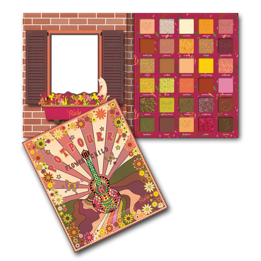 Rude Cosmetics Flower Child 30 Pressed Pigment and Shadows - Potpourri for Women - 1 oz Eye Shadow Beauty & Personal Care RUDE
