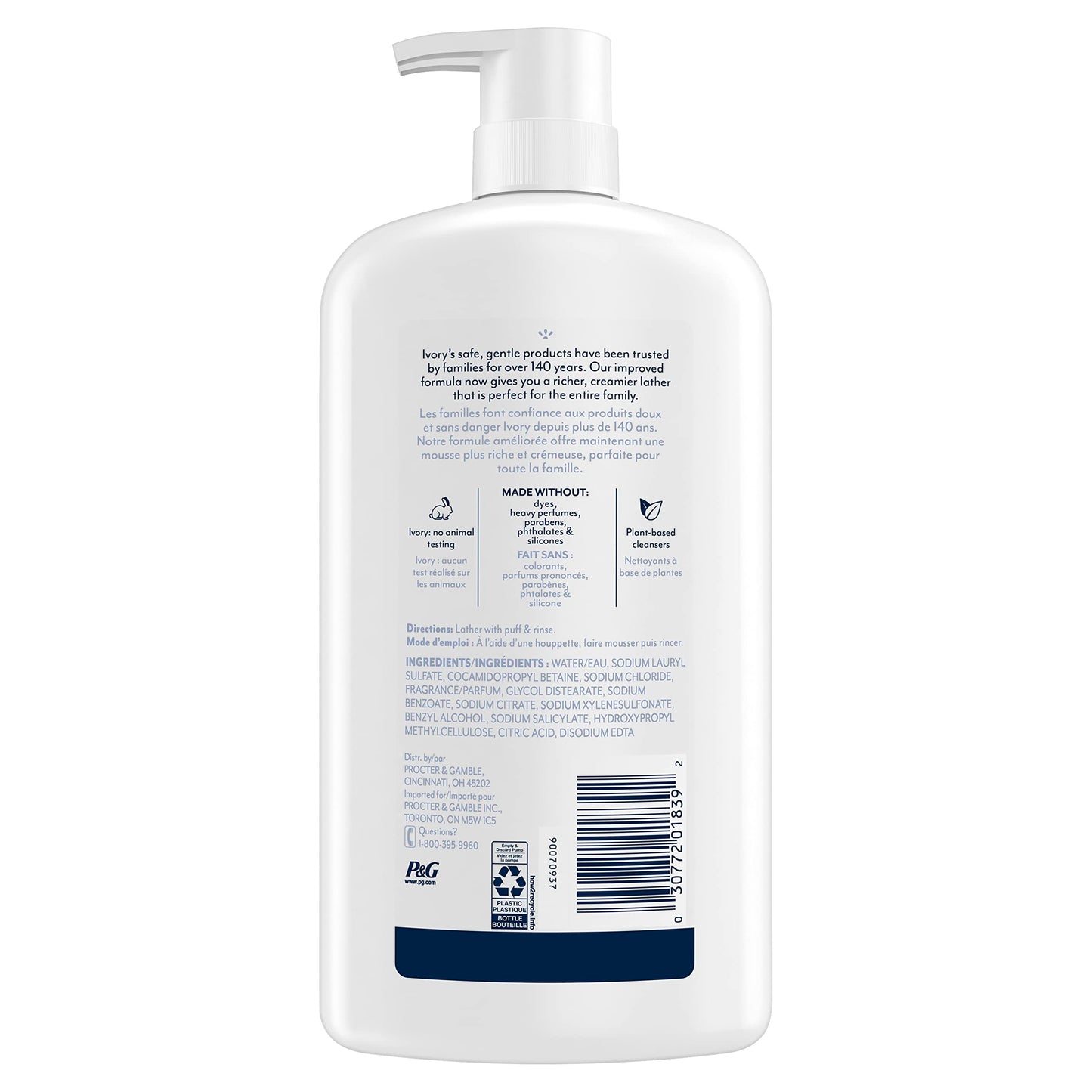 Ivory, Mild & Gentle Body Wash, Original, 27 Fl Oz Beauty & Personal Care Ivory