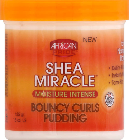 African Pride SHEA MIRACLE BOUNCY CURLS PUDDING 15oz Beauty & Personal Care African Pride
